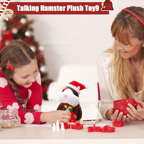 Talking Hamster Plushs Plushs Toy Funny Plushs Toy Repeats M