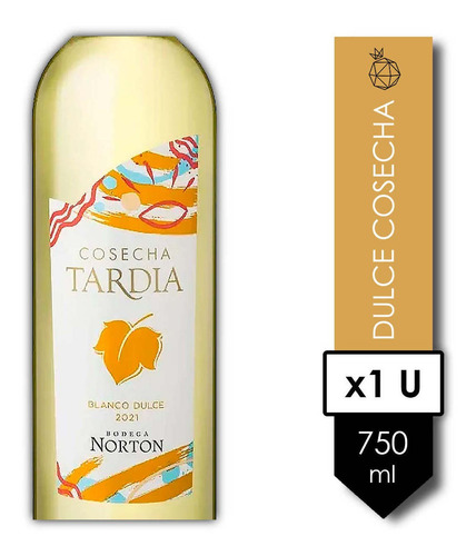Imagen 2 de 10 de Norton Cosecha Tardia Dulce . Vino . 750ml - Tomate Algo® -