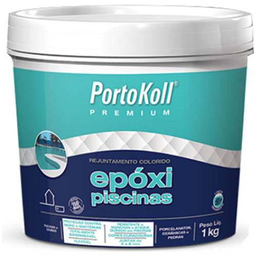 Rejunte Para Piscina Porto Koll 1kg Cor Azul Royal