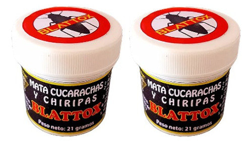 2 Venenos Cucaracha Chiripas Blattox Blatox Insecticida Cebo