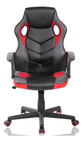 Silla Gamer Instto In7912 Azeroth Rojo Y Negro