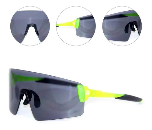Oculos Para Ciclismo Absolute Prime Ex Verde Neon Lente Fume