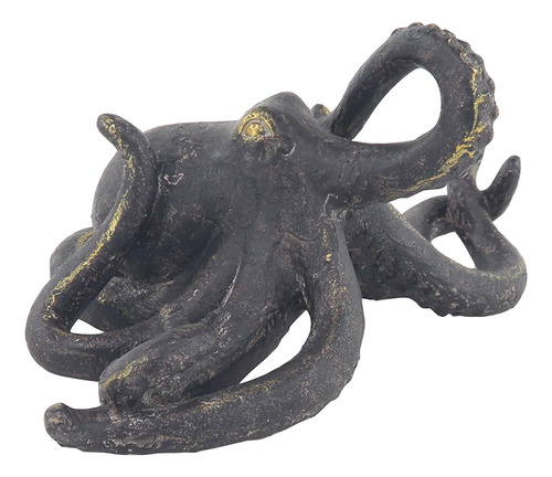 Deco 79 Escultura Pulpo Polystone Tentaculo Largo Detall 11