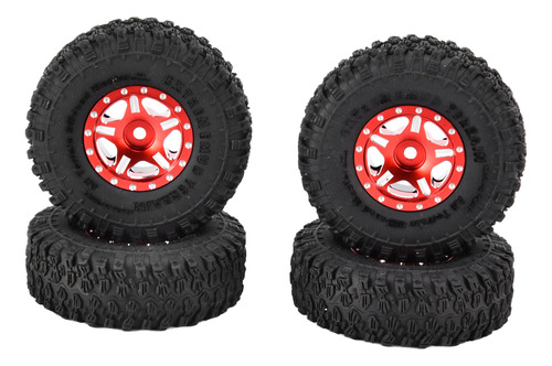 Neumáticos De Goma Red Red Crawler Para Coche, 4 Unidades, N