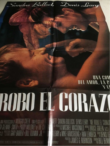 Poster Me Robo El Corazon Sandra Bullock Año 1996