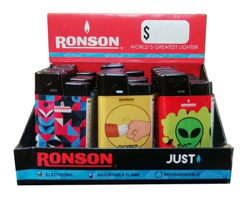 Encendedores Ronson Modelo Just X12 Unidades