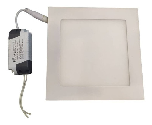 Panel Led 12w Cuadrado P/empotrar 3000k Bilight