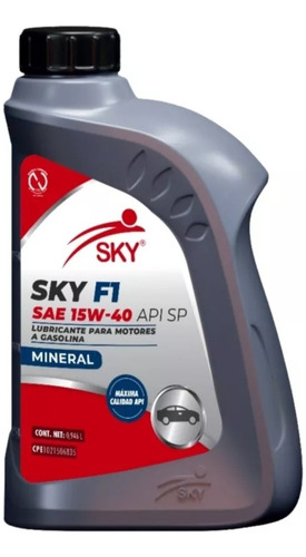 Aceite Sky 15w40 Mineral Original Sellado 