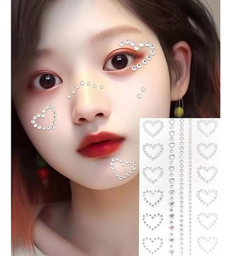 Gemas Faciales Autoadhesivas, Perlas Para Maquillaje, Joyas