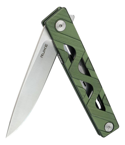 Navaja Ruike P878-ag 8,7cm Linerlock Acero Dureza 57-59hrc Color Verde