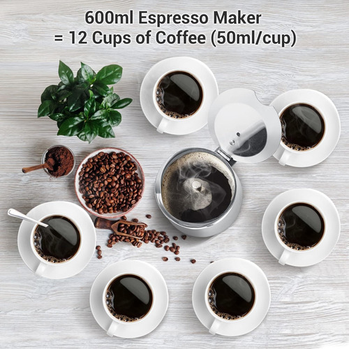 Stovetop Espresso Moka Pots Godmorn Godmorn Silver