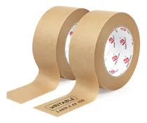 Comprar Bomei Pack Cinta De Embalaje Marrón, Cinta De Papel Kraft Re