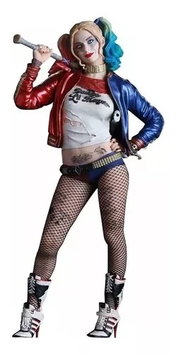 Harley Quinn Crazy Toys Arlequina Figures Roupas Reais 30cm