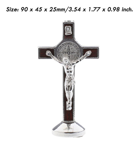 - 3 Piezas Crucifijo Cristo Estatua Cruz Coche Pared
