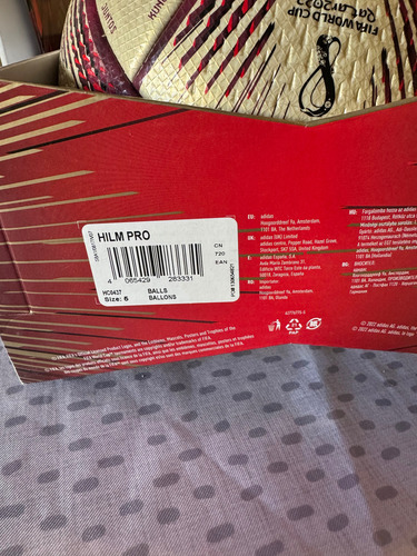 Pelota Adidas Al Hilm Pro Dorado (Usado)