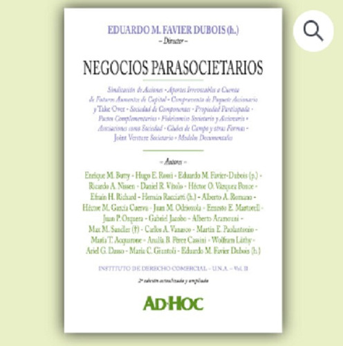 Negocios Parasocietarios - Favier Dubois (h)