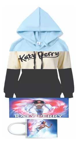 Sudadera Bicolor Cojin Y Taza De Katy Perry