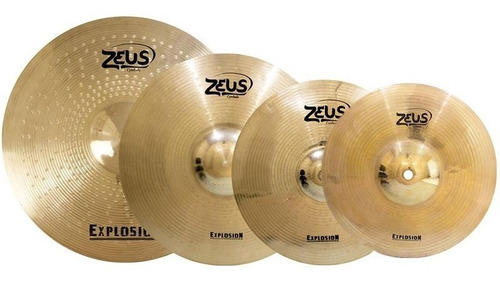 Kit De Pratos Zeus Explosion D 14 16 18 20 + Bag