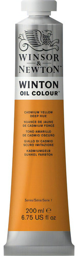 Tinta Óleo Winton 200ml Winsor & Newton 115 Cadmium Yellow D Cor do óleo Cadmium Yellow Deep Hue