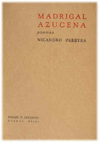 Madrigal Azucena (poemas)