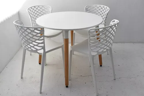 Combo Comedor Eames Mesa Y 4 Sillas Calegari