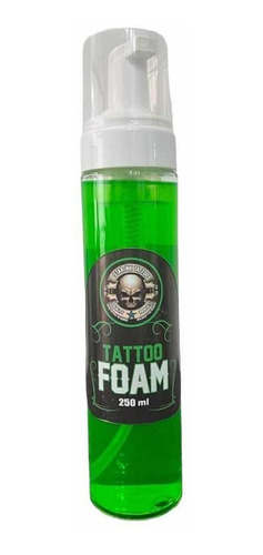 Espuma Para Terminado Del Tattoo Foam Greem 250 Ml Sin Aroma