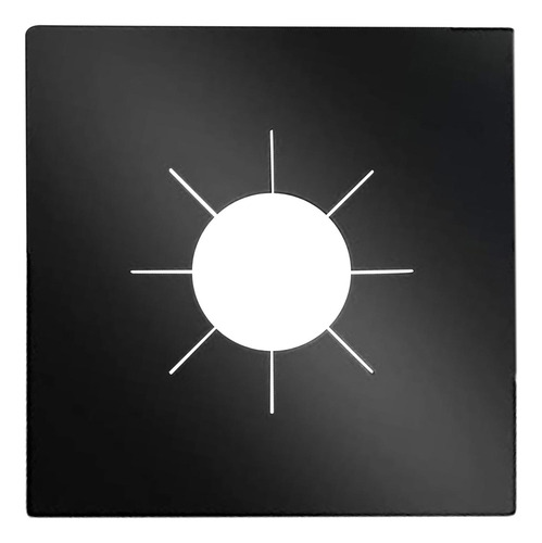 Estufa De Gas Reutilizable Protector De Estufa Negro