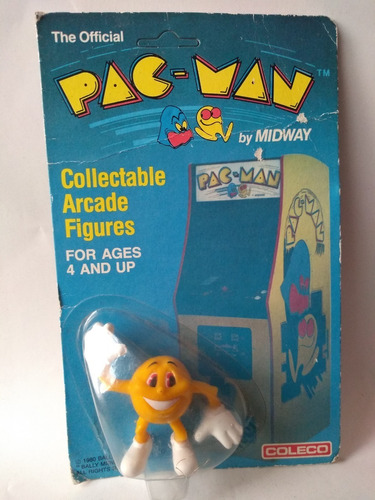 Pac-man Pvc Coleco 1982 Vintage Muy Rara No Pitufos Schleich