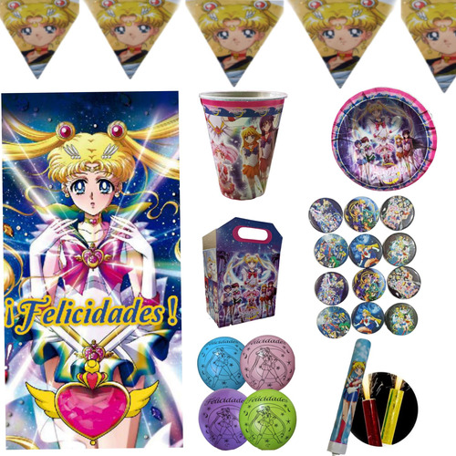 Sailor Moon Cumpleaños Fiesta Artículos 20 Niños Tematica