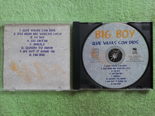 Eam Cd Big Boy Que Vayas Con Dios 1994 Segundo Álbum Estudio