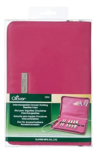 Estuche Cartuchera Organizado Clover P/agujas Tejer Pink