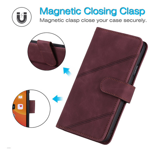 Funda Multifuncional Con Hebilla Magnética Para La Serie Samsung S25, Estilo Cartera, Soporte Para Teléfono, Elegante Y Práctica