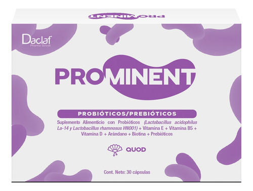 Prominent Quod Probióticos Y Prebióticos 30 Cáps Sabor Sin Sabor
