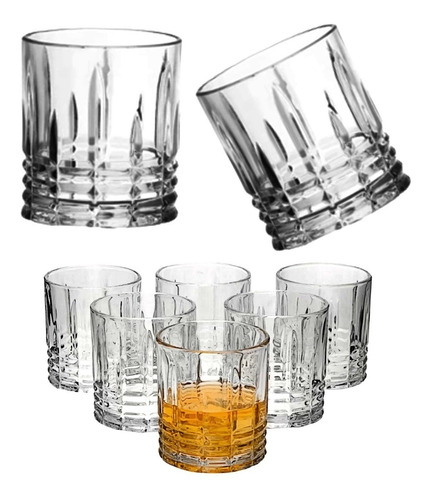 Imagem 6 de 10 de Licoreira De Vidro Com 4 Copos Para Whisky, Tequila E Licor.