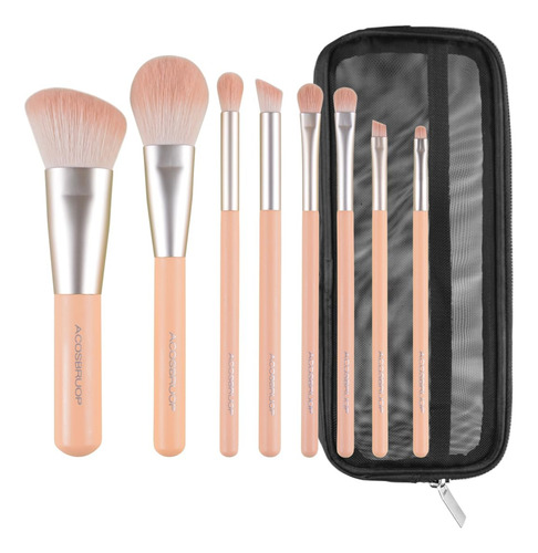 Sistema Profesional Del Cepillo Del Maquillaje, 8 Cepillos C