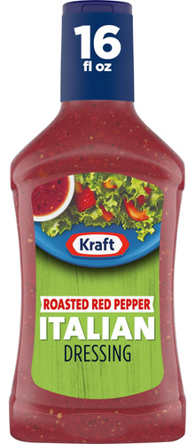 Kraft Asado Pimiento Rojo Italiano Ensalada Aderezo (botella