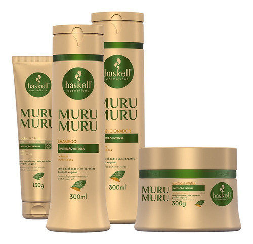 Kit Haskell Murumuru Sh Cond 300ml Mascara 250 + Polpa Creme