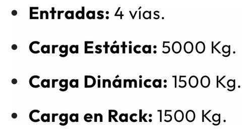 Paletas Plásticas Blancas Almacenamiento (Usado)