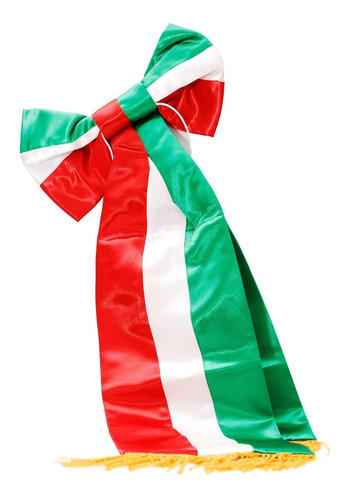 Imagen 1 de 1 de Moño Tricolor Para Bandera Reglamentaria + Envio Gratis