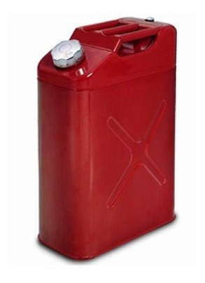 Bidones Envase Para Gasolina Metal Rojo Galvanizad 20 Litros