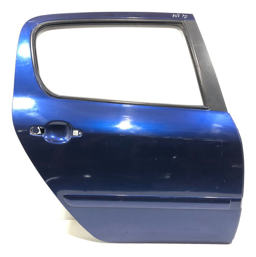 Porta Traseira Direita Azul Peugeot 307 Ano 2003 A 2011