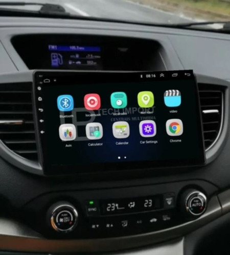 Imagem 3 de 9 de Kit Multimidia Honda Crv 12 13 14 15 Android 10 Aikon