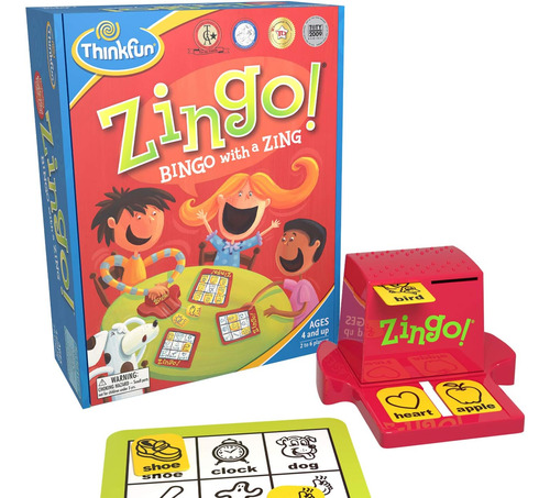 Juego Preescolar Ganador Del Premio Thinkfun Zingo Bingo Par