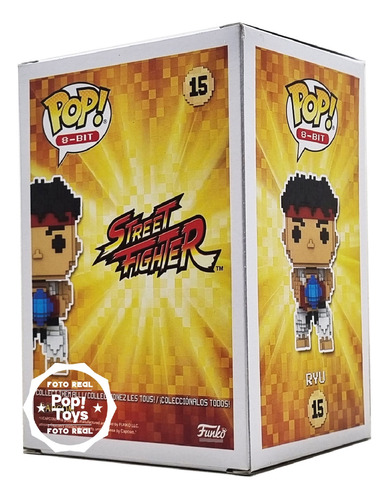 Funko Pop - Pop! 8-bit - Street Figther - Ryu # 15 Gamestop