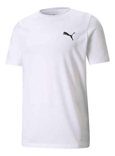 Camiseta Masculina Puma Active Small Logo Drycell Branca