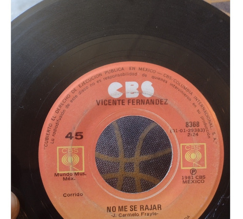 Lote Discos De Acetato Vinilo Vicente Fernández Ranchera (Usado)