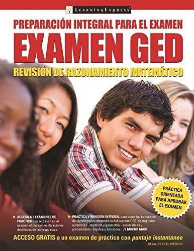Libro: Examen Ged Revisón Razonamiento Matemático (spanis