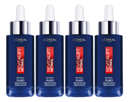 Combo X4 Loreal Serum Noche Revitalift Retinol 30ml