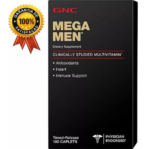 Multivitaminico Mega Men 180 Tabletes Gnc - P.entrega !