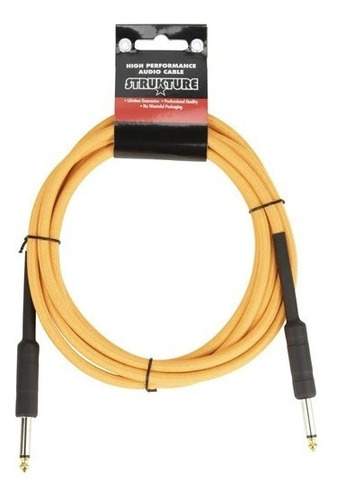 Cable Naranja Neon Para Instrumento 3.05 Mt Strukture Sc10no